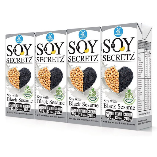 Thùng Sữa Đậu Nành Với Mè Đen Soy Secretz Hàng Nhập Khẩu Thái Lan 48 hộp , Không Chất Bảo Quản, Hương Vị Tự Nhiên, Giúp Chống Lão Hóa, Hỗ Trợ Làn Da Và Xương Chắc Khỏe