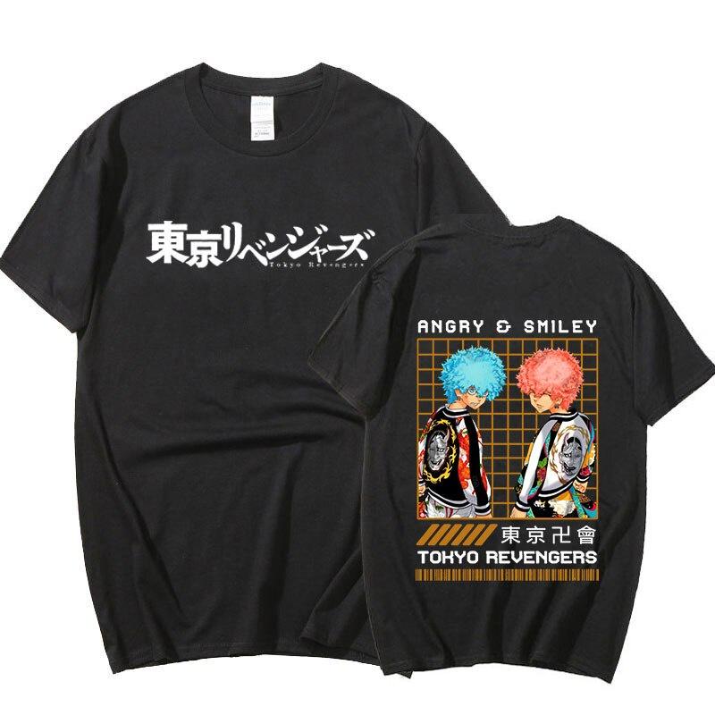 SALE Áo Phông Anime Tokyo Revengers Angry Smiley mẫu mới cực chât chất giá xưởng 2 màu đen trắng