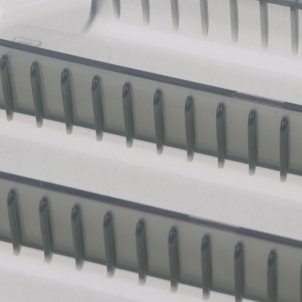 Fishing  Baits  Storage Container Organizer Box S Gray