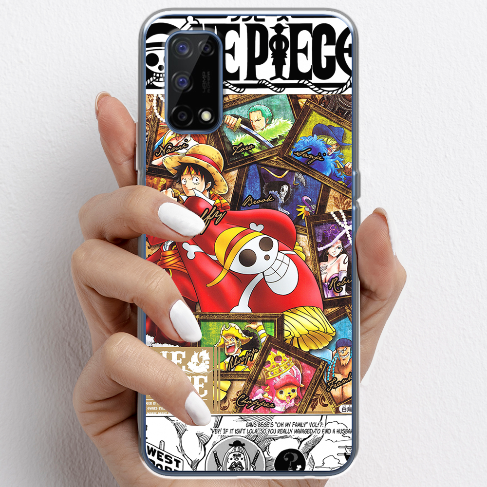 Ốp lưng cho Realme 7 Pro nhựa TPU mẫu One Piece cờ đỏ