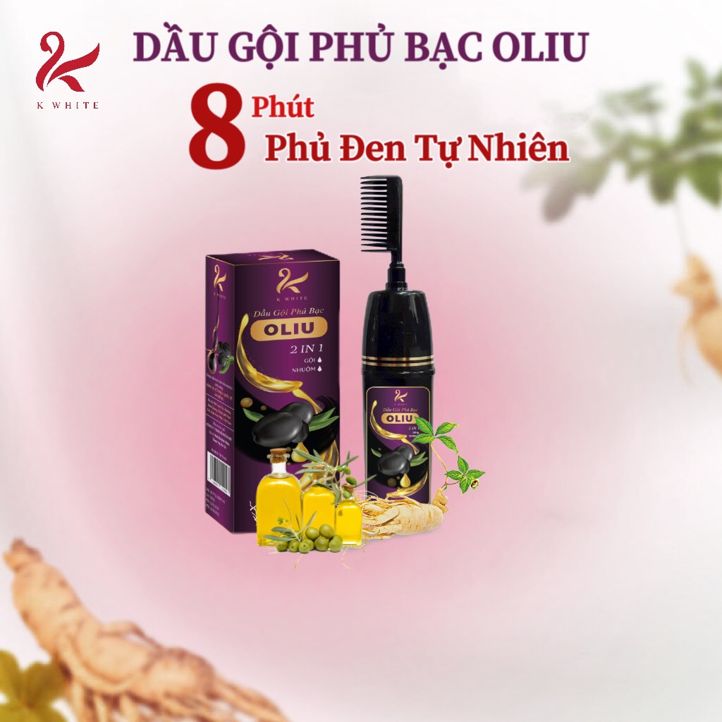 [Hàng Chính Hãng Kwhite] Dầu Gội Phủ Bạc OLIU