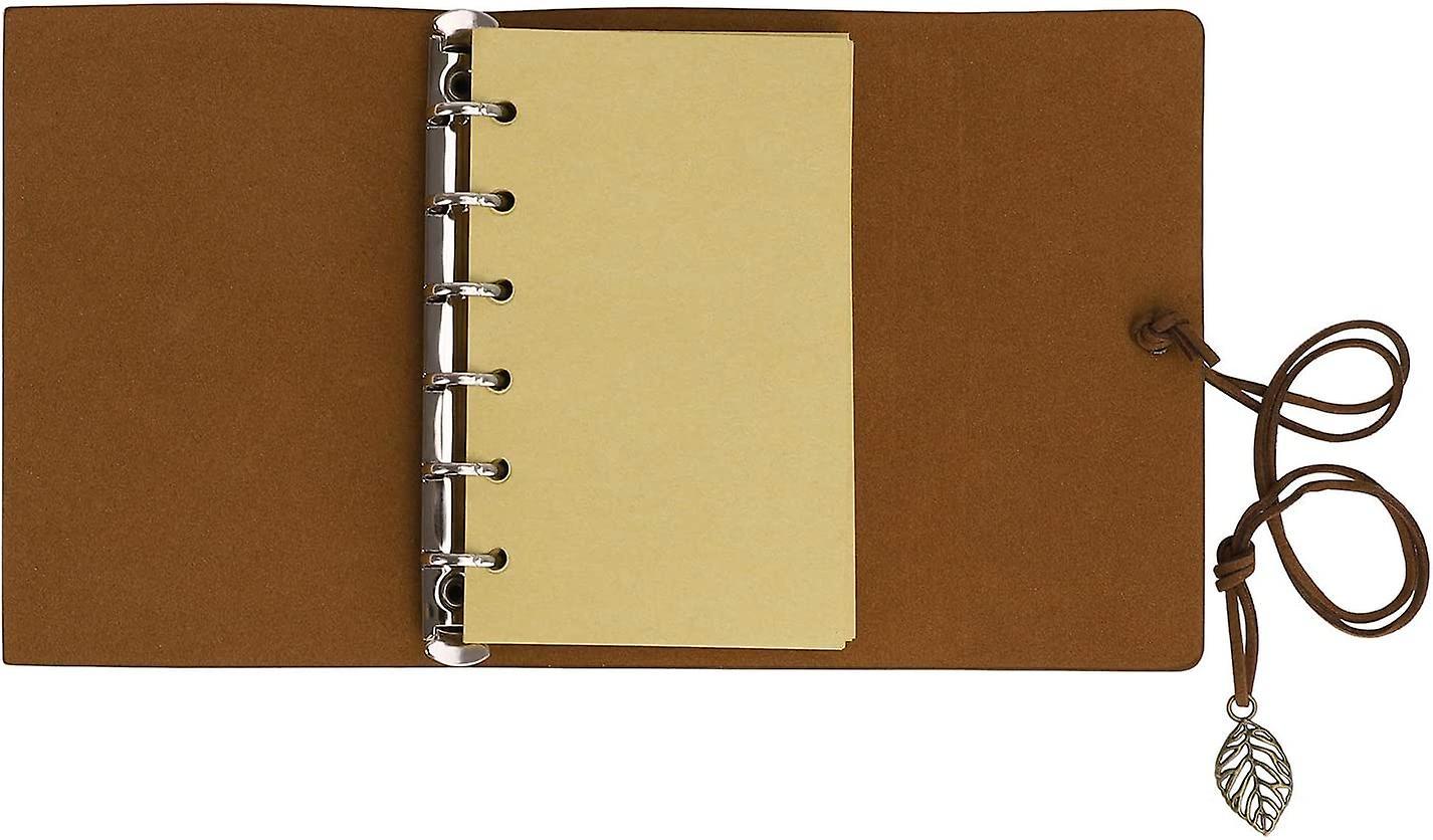 Retro din a7 tạp chí kraft giấy notebook virgin phác họa sách ràng buộc nhẫn tạp chí du lịch tạp chí cahier