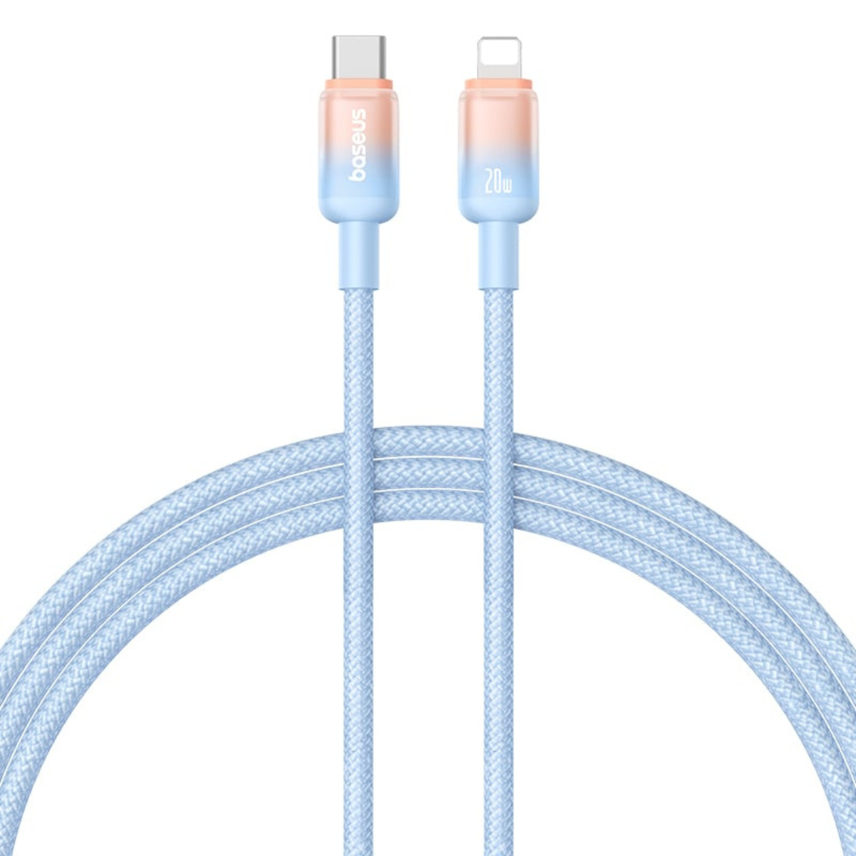 Cáp sạc nhanh Type C to iP 20W Baseus Discolor Series Fast Charging Data Cable - Hàng chính hãng