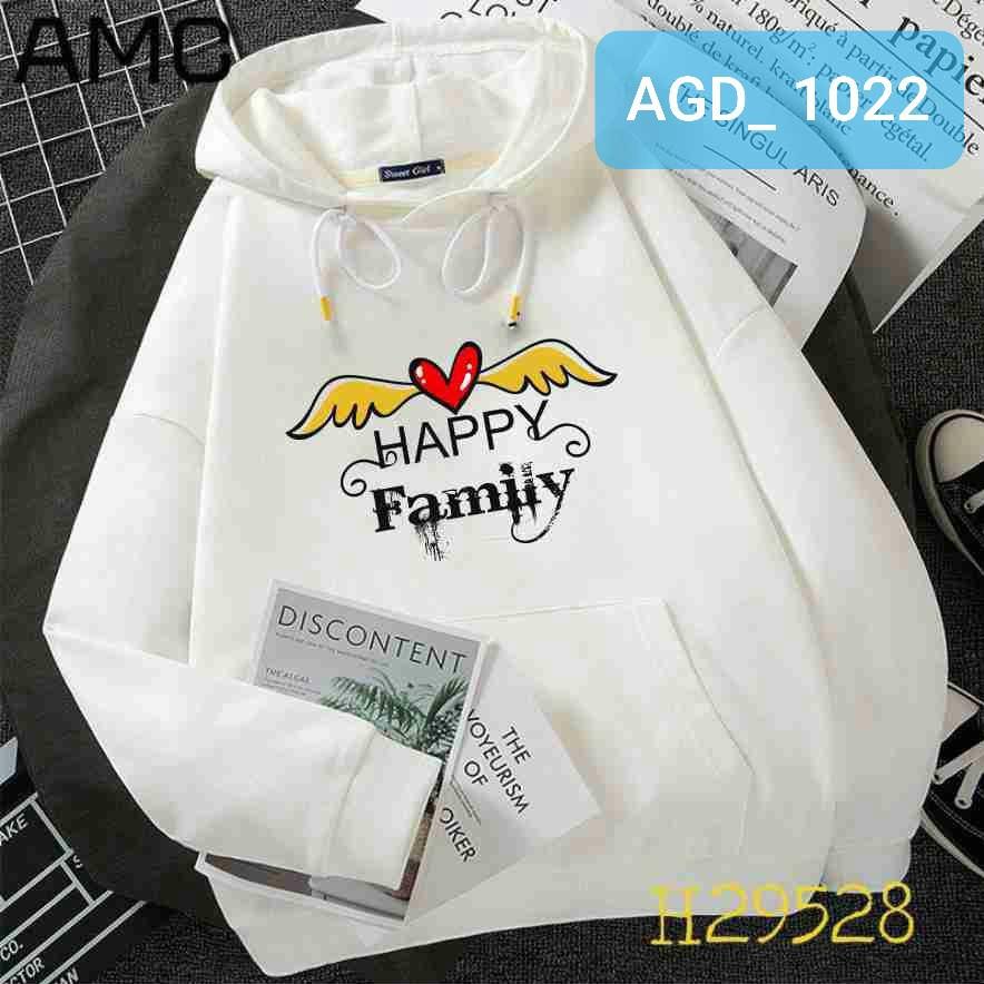 Áo hoodie gia đình size 10kg đến 90kg - MÃ AGD1021