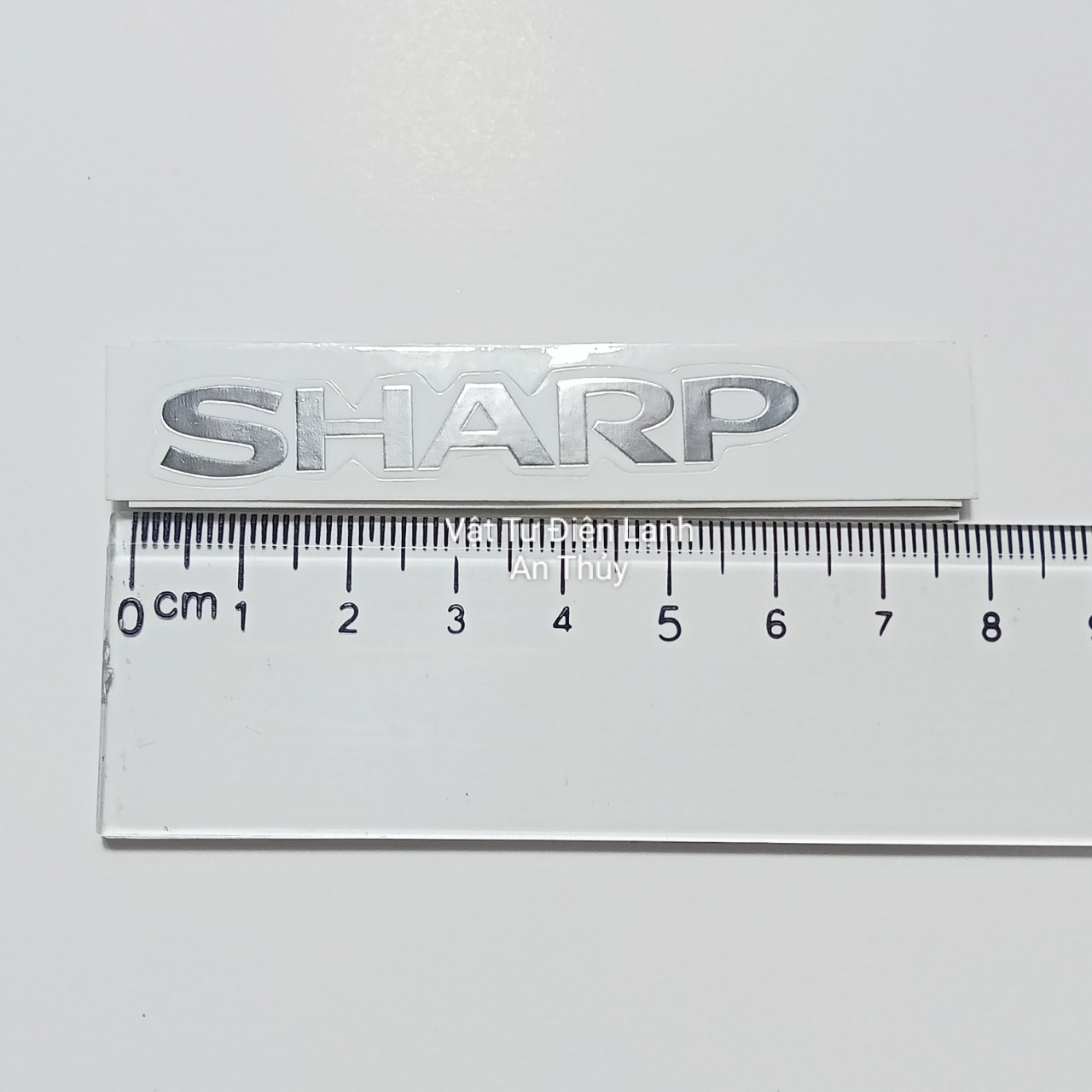 Combo 10 tem SHARP dán đầu lạnh chữ bạc - Tem dán mặt lạnh điều hòa - Tem dán mặt lạnh máy lạnh - Tem decan điều hòa