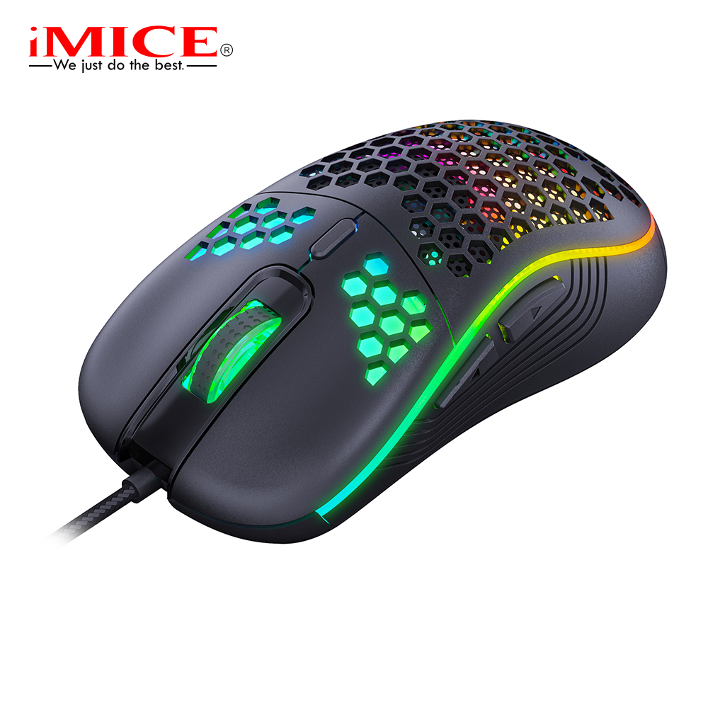 Chuột Gaming Imice T98 7200Dpi Mắt Quang Học Game-Grade Engine Xử Lý Chính Xác Mượt Mà Không Độ Trễ Giật Lag Bề Mặt Tổ Ong Thoáng Mát Chống Mồ Hôi Tay Trang Chí Đèn Led RGB Phù Hợp Chơi Game Thiết Kế Đồ Họa Hoặc Văn Phòng - Hàng Chính Hãng