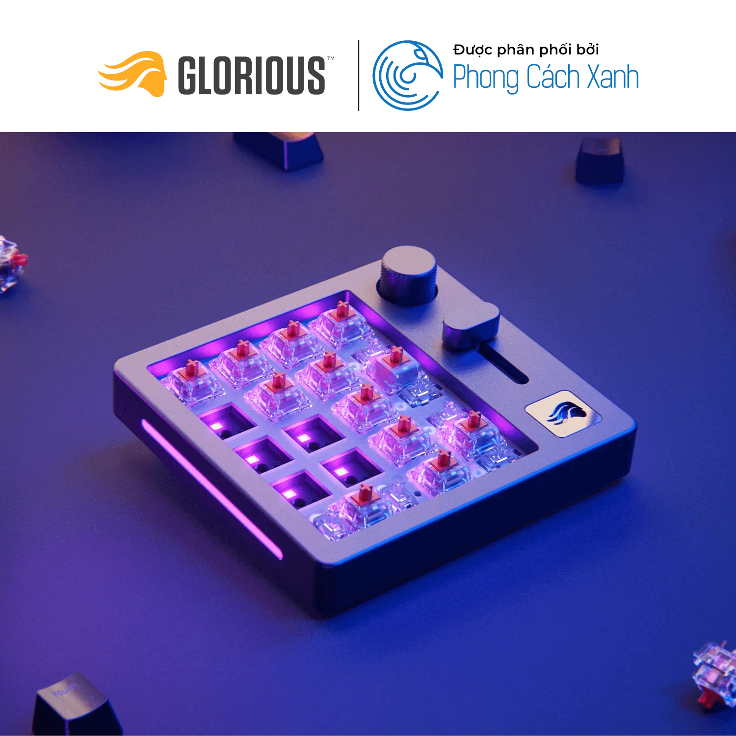 Tấm Plate thay thế cho bàn phím số Glorious GMMK Numpad - Hàng Chính Hãng