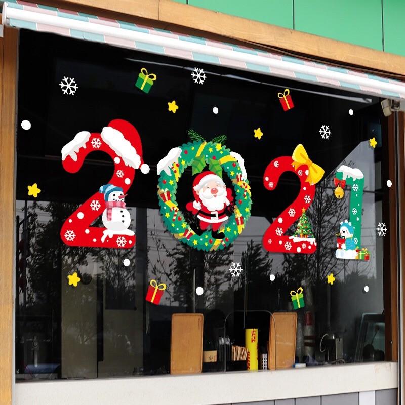 Decal Noel nhiều mẫu nhí giáng sinh đáng yêu khách tự chọn