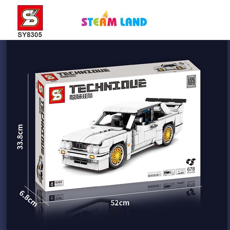Đồ Chơi Lắp Ráp Xe Đua BMW E30 - SY BLOCK 8305
