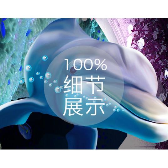 Tranh dán tường Tranh cá heo 3d dán tường khổ đứng MS945407