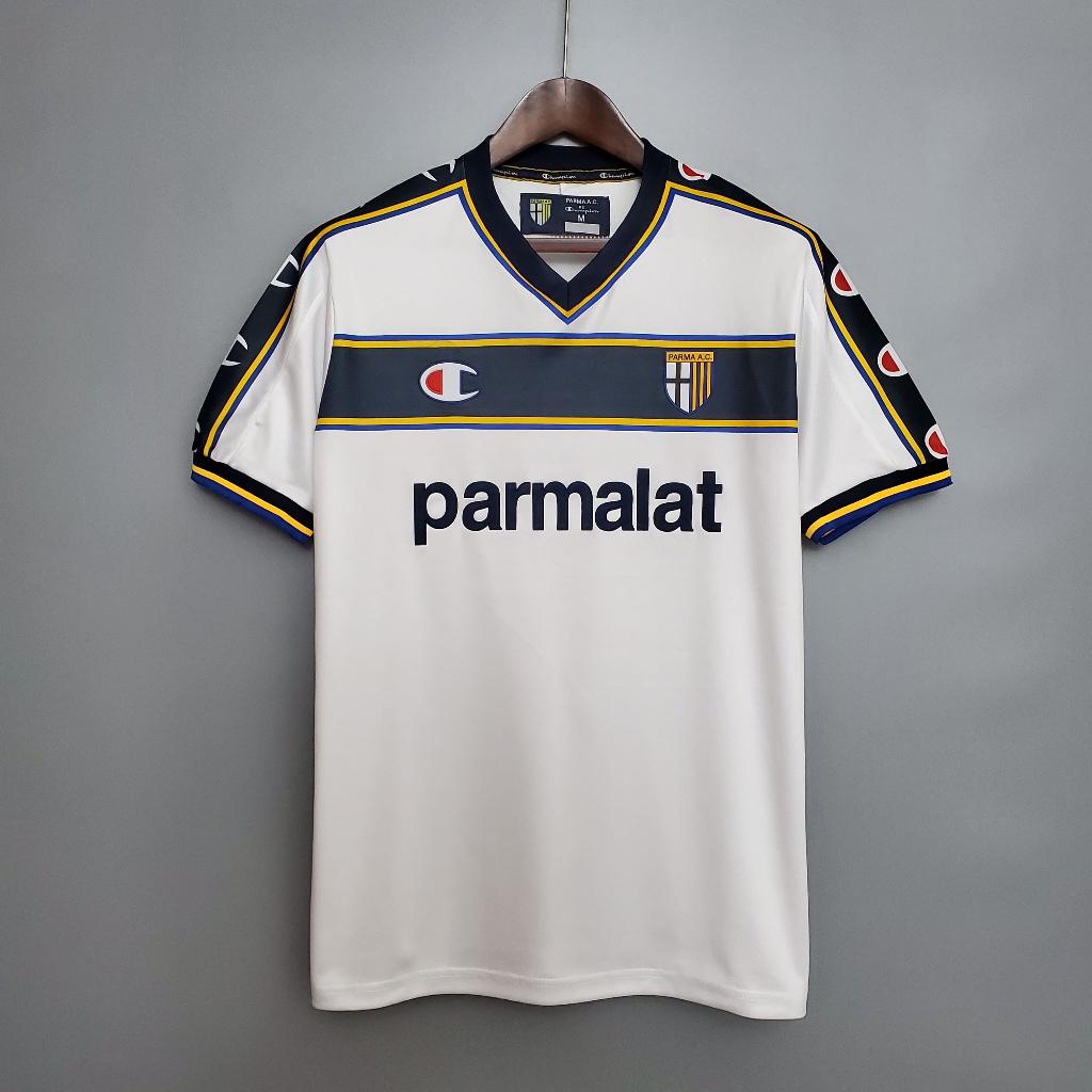 Áo Bóng Đá Retro Parma 2002/2003 - Sân Khách bản cao cấp vải Cotton Polyester