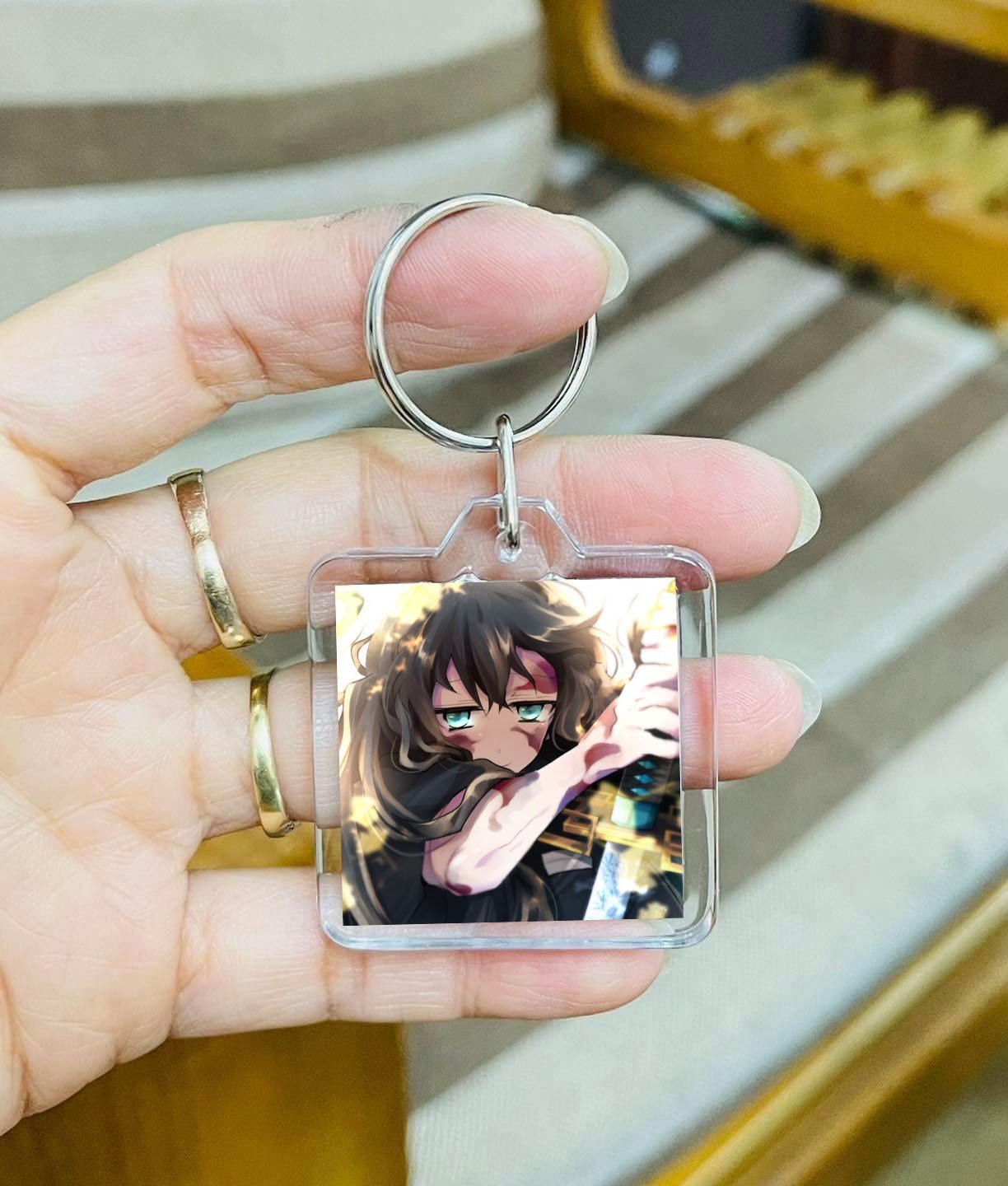 ￼Móc khoá Tokitou muichirou kimetsu no yaiba / móc  khoá hình Tokitou muichirou