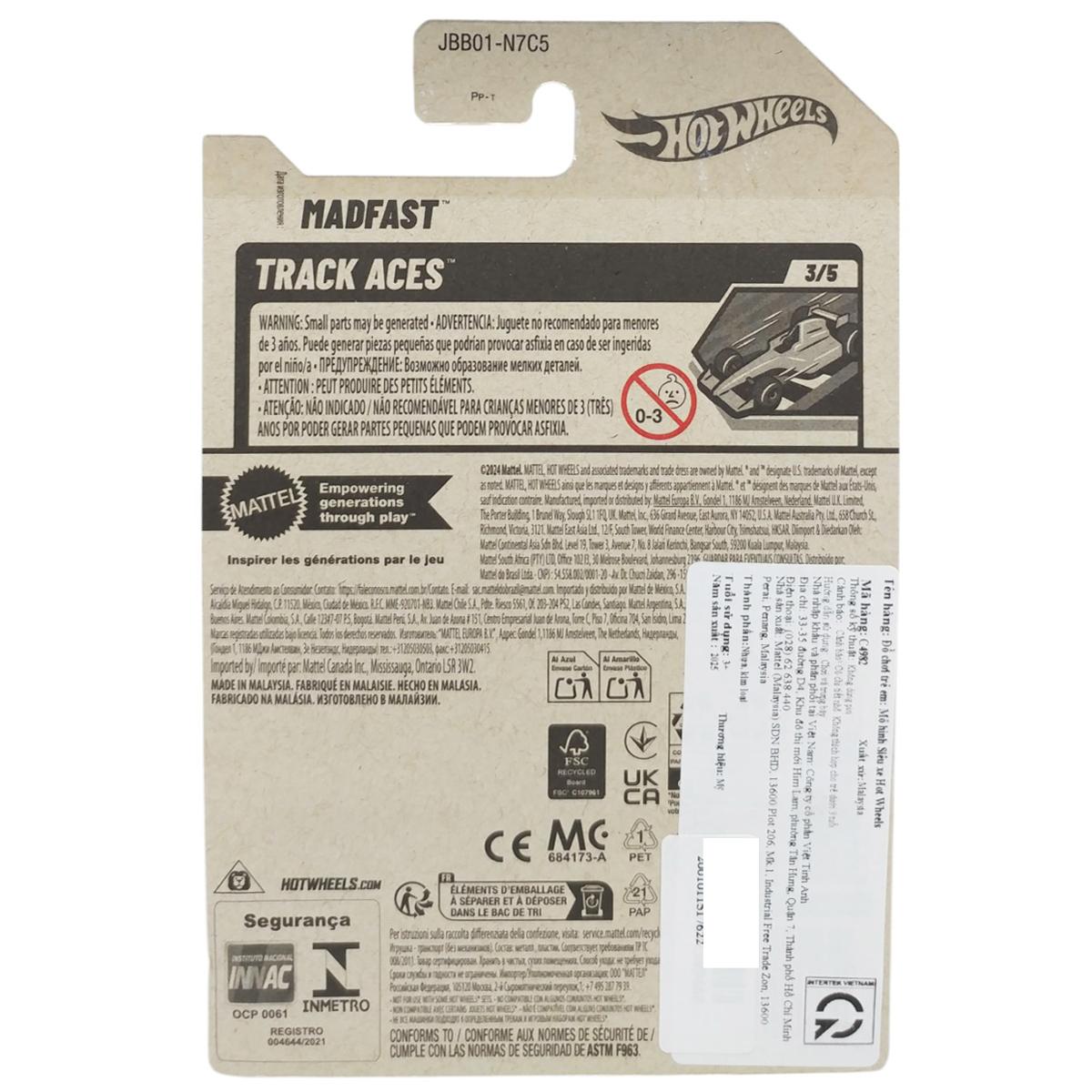 Siêu Xe Hot Wheels C4982 - 170/250 - Madfast (Mẫu Sản Phẩm Giao Ngẫu Nhiên)