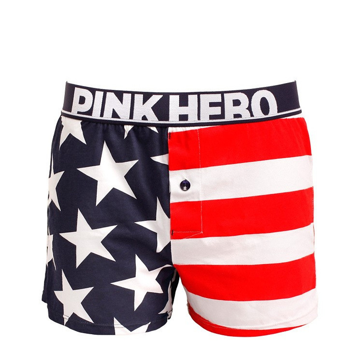 Quần short đùi thun nam tập gym mặc nhà ngủ Pink Hero Phong Cách Âu Mỹ