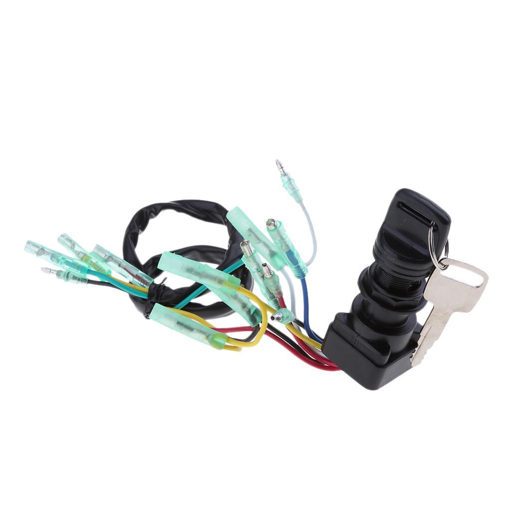 Marine Boat Outboard Motor Engine Ignition Switch Assembly with 2 Keys