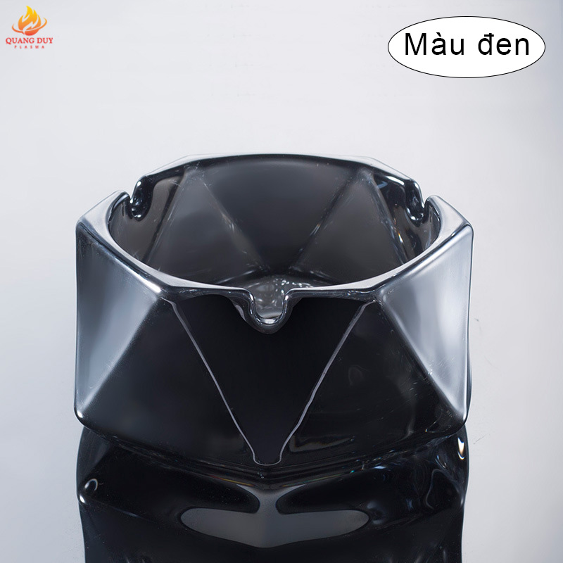 Gạt tàn thủy tinh thiết kế sang trọng hình dạng nét kim cương màu sắc sáng bóng lấp lánh