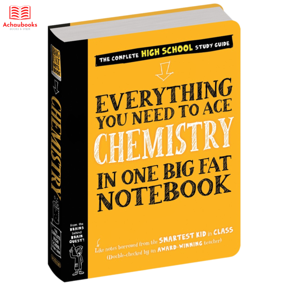 Sách Everything You Need To Ace Chemistry - Sổ Tay Hóa Học Tiếng Anh - Tham Khảo Kiến Thức Hóa Học Từ Lớp 8 Đến Lớp 12 - Á Châu Books, Bìa Cứng, In Màu