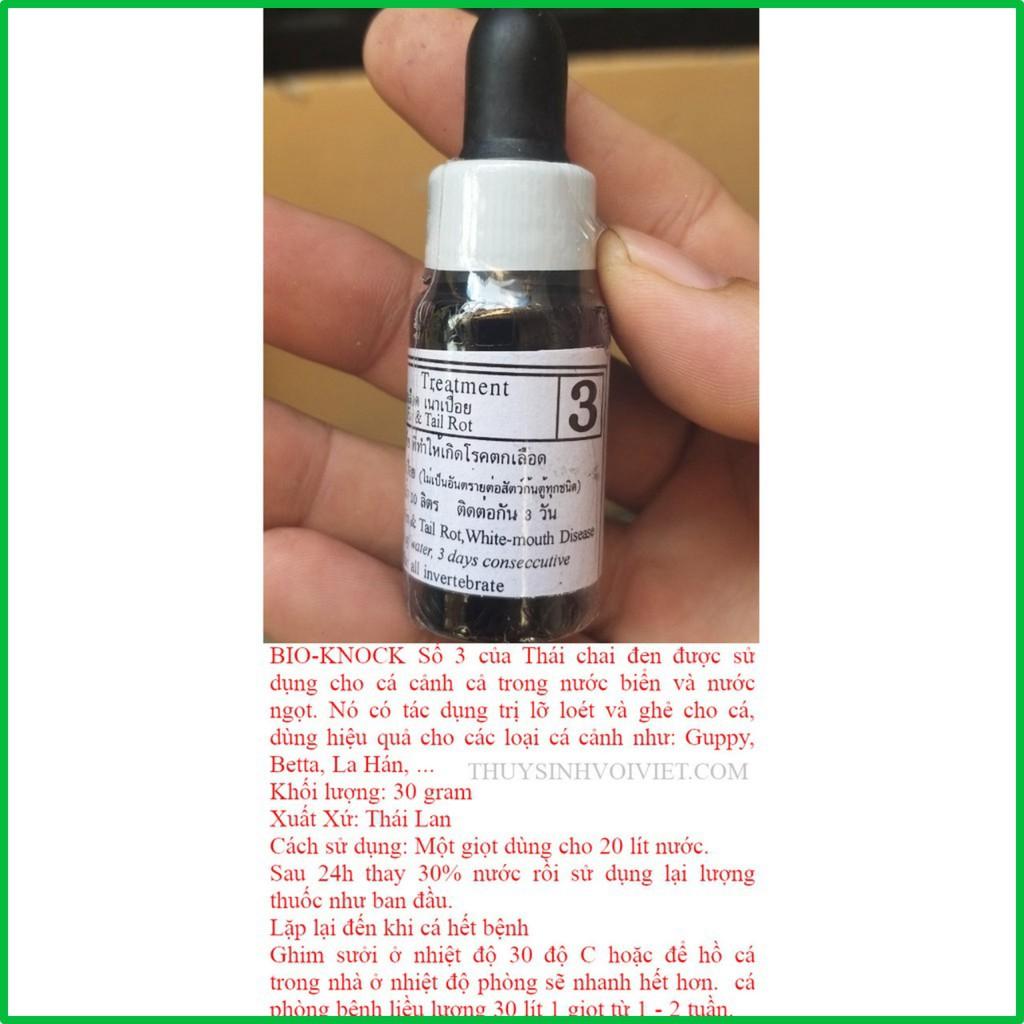 Bio knock số 1, 2, 3, 4 Thuốc trị bênh cá cảnh xuất xứ từ THÁI LAN