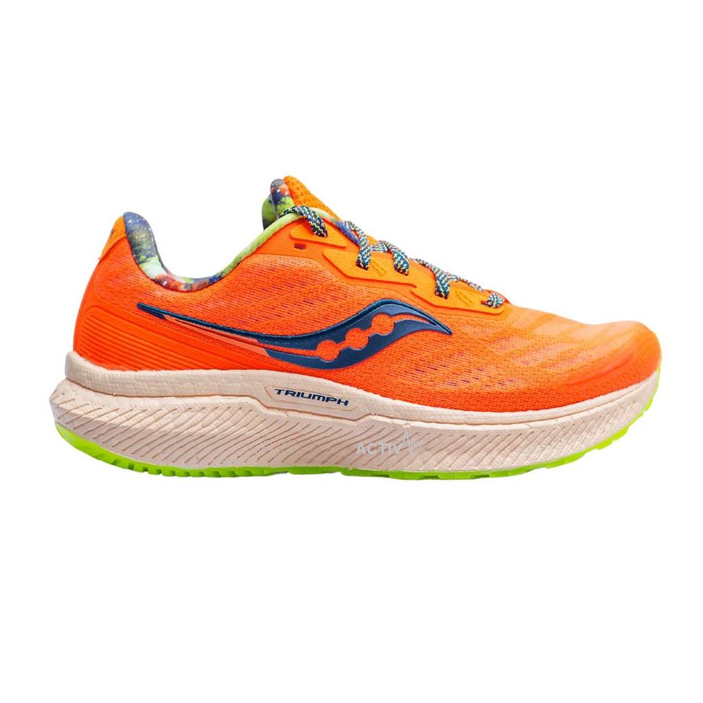 Giày Chạy Bộ NAM Saucony Triumph 19 Campfire Stories - Cam Neon