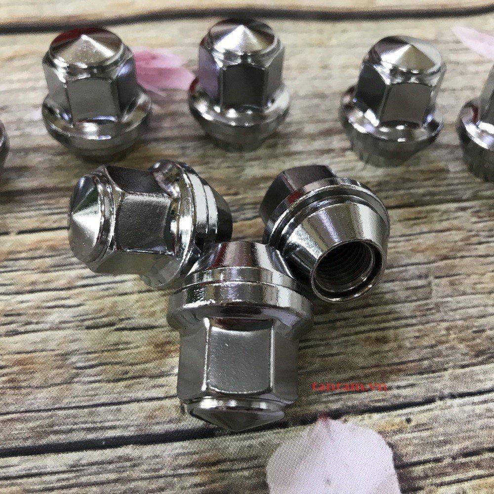 Ốc đúc nguyên khối, ốc lazang bánh xe ô tô- size 19, ren 1.5