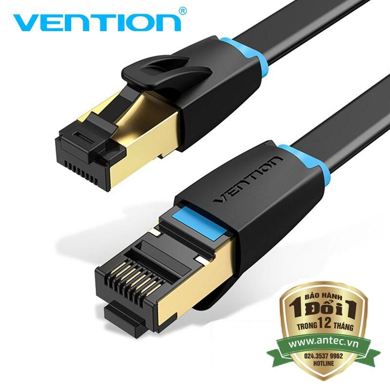 Lan cable - Dây cáp mạng Cat8 Ethernet Cable RJ45, dẹt, tốc độ cao 2000Mhz 40Gbps Vention, dài 1m đến 5m IKCB - Hàng chính hãng