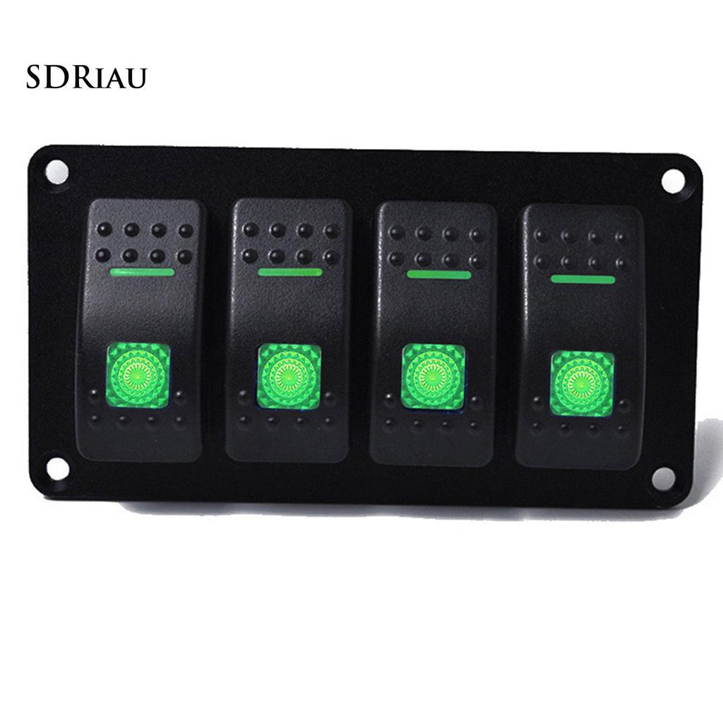 Bảng Công Tắc Điều Khiển 4 Nút Xqcljx 12v-24v Cho Xe Hơi
