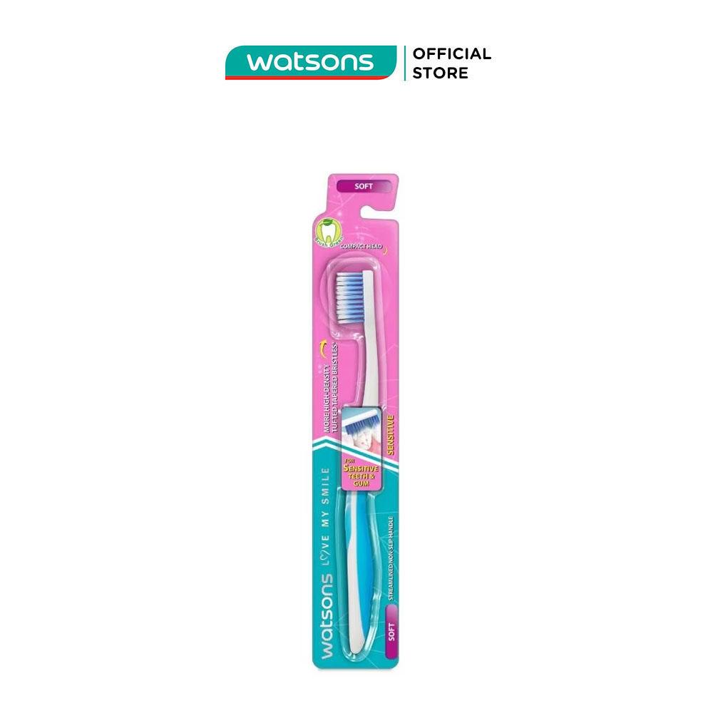 Bàn Chải Đánh Răng Watsons Sensitive Toothbrush (Soft) 1 cây