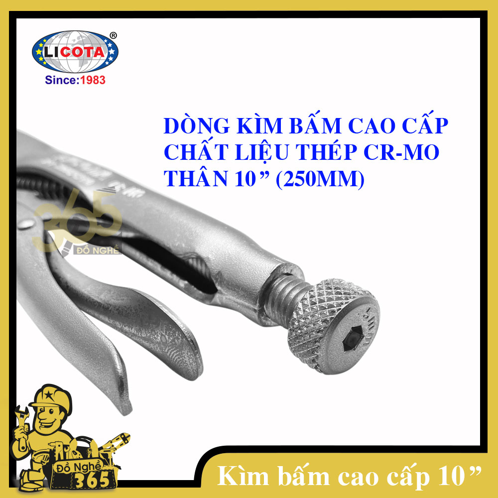 Kìm bấm chết xi trắng Cao cấp LICOTA 10&quot; (250mm)