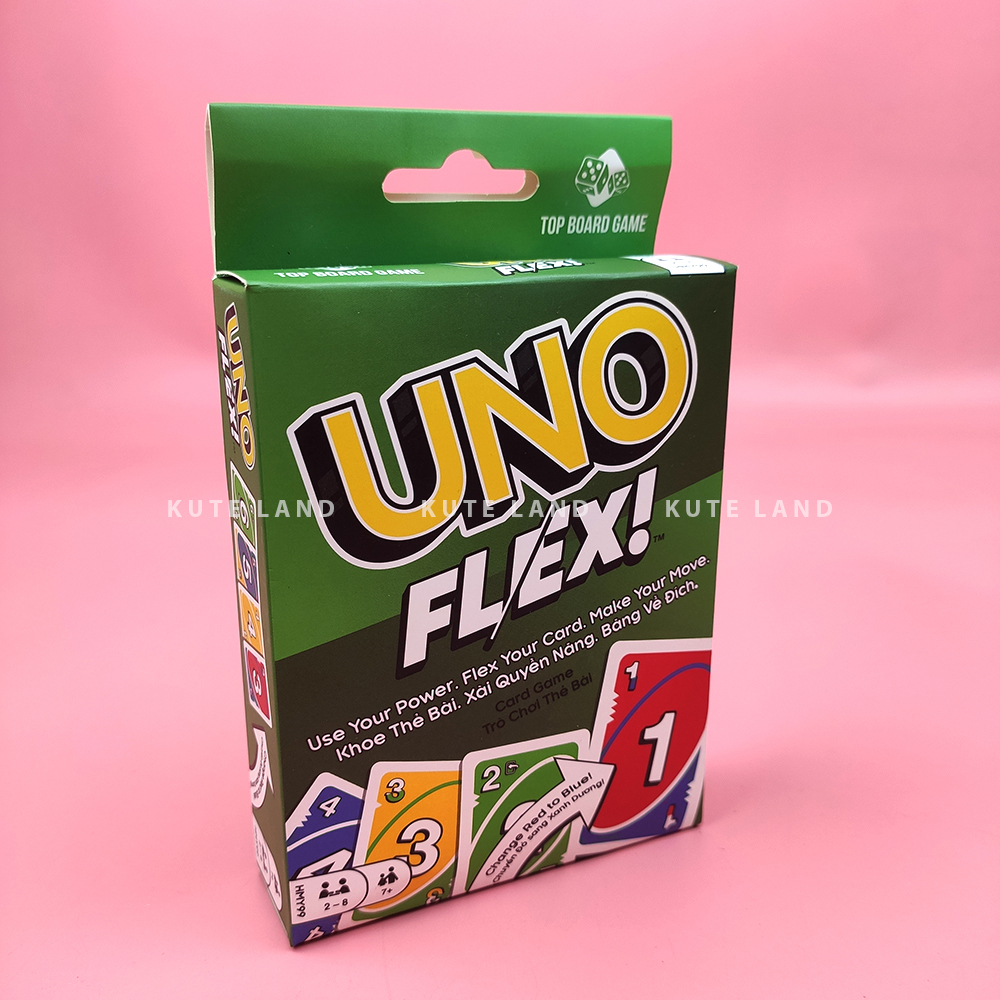 Bài UNO Flex Board Game 112 lá với thẻ bài Flex quyền lực mới cho cuộc chơi thêm thú vị, hấp dẫn và ảo diệu