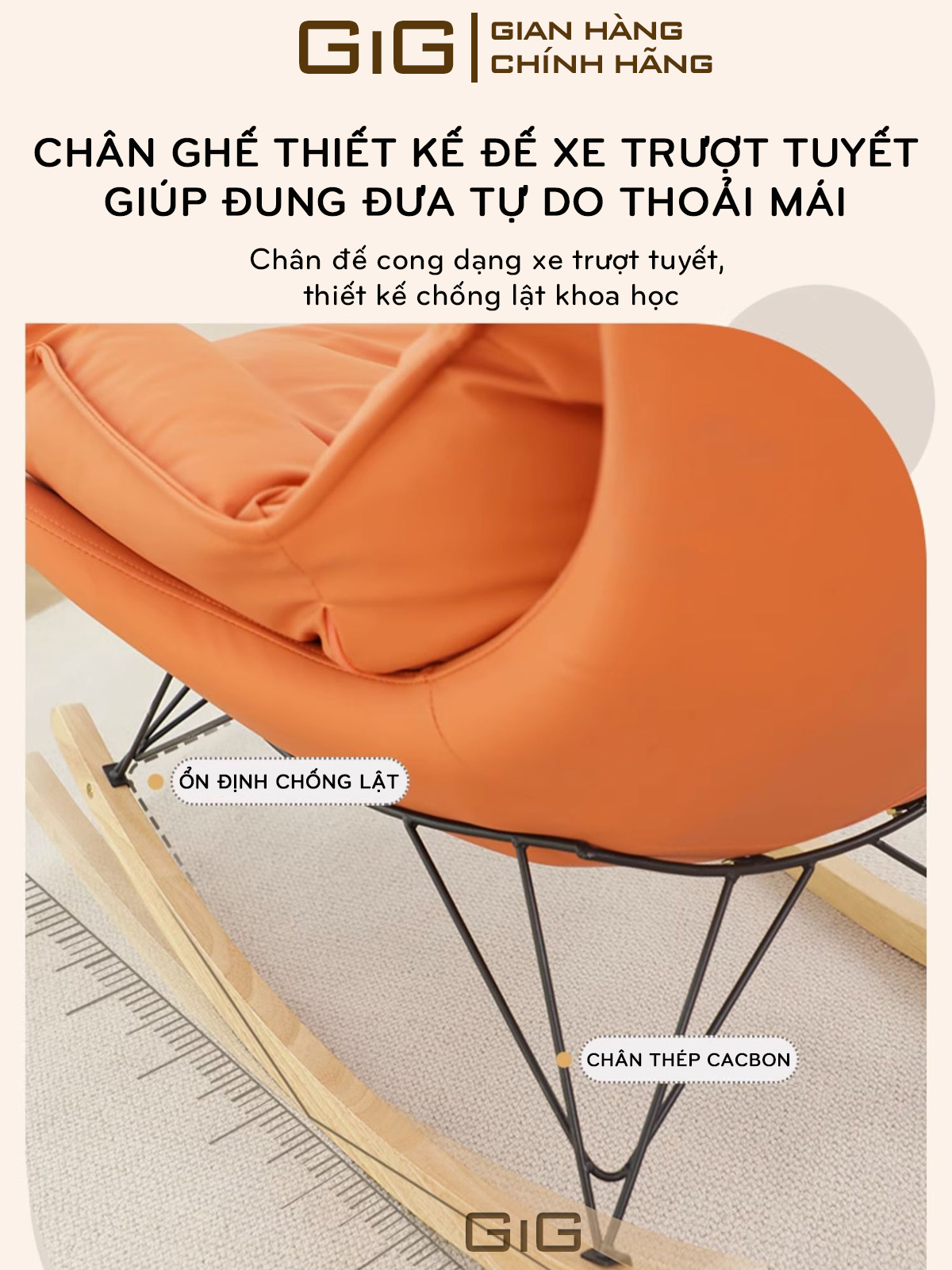 Ghế Thư Giãn Bập Bênh, Ghế Lười Đọc Sách Nghỉ Ngơi Có Kê Chân, Ghế Bập Bênh Giải Trí Xem Phim Bảo Hành 3 Năm