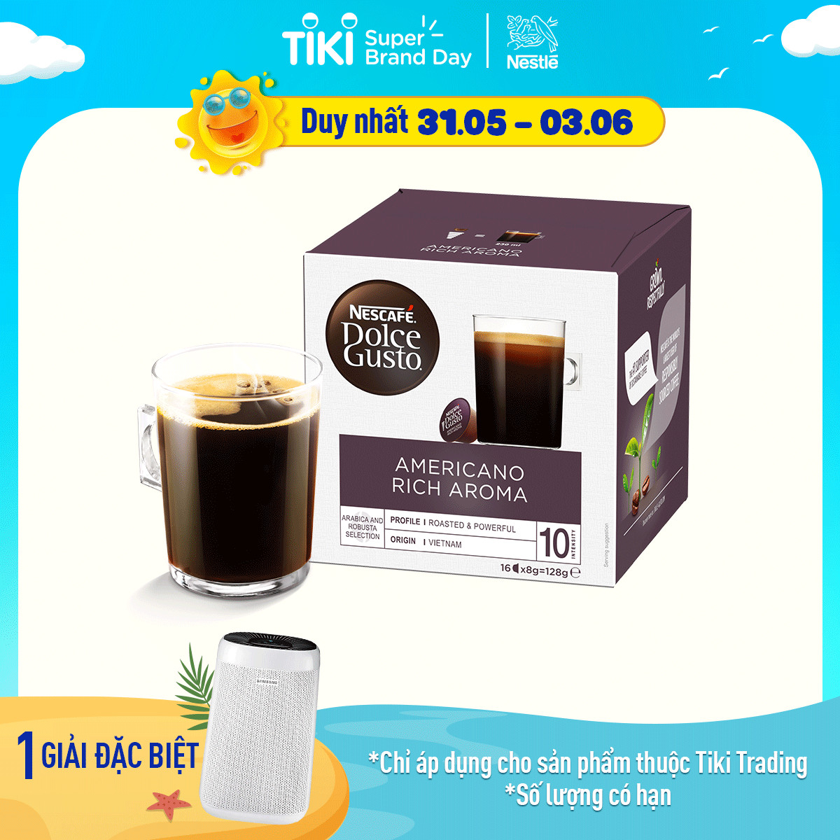 Hộp 16 Viên Nén Cà Phê Rang Xay Nescafe Dolce Gusto – Americano (128g)