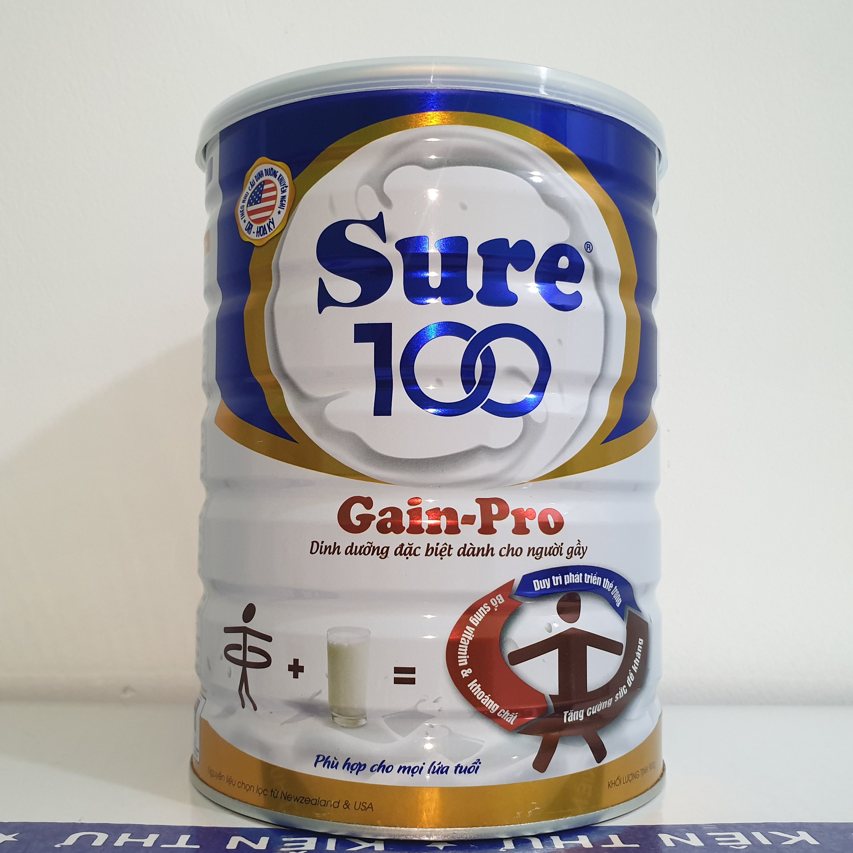 Sữa Bột Hỗ Trợ Tăng Cân Sure 100 Gain Pro (900gr)