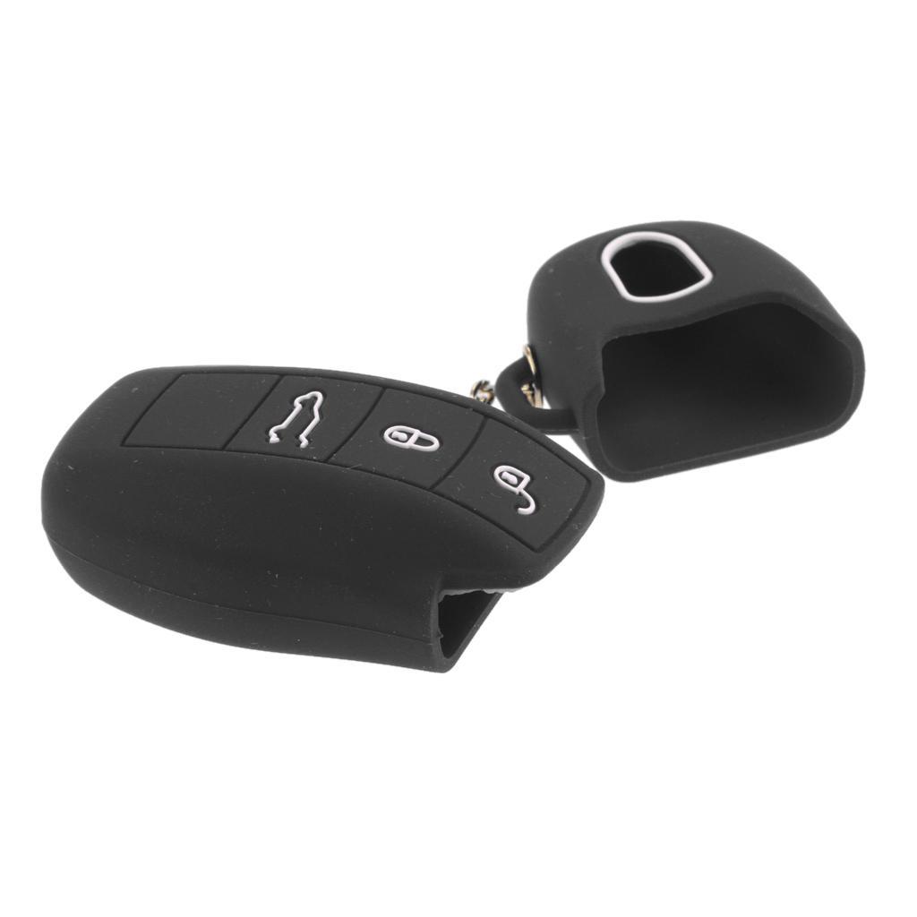 Auto -Buttons Remote Key Fob Case Silicone For - Black