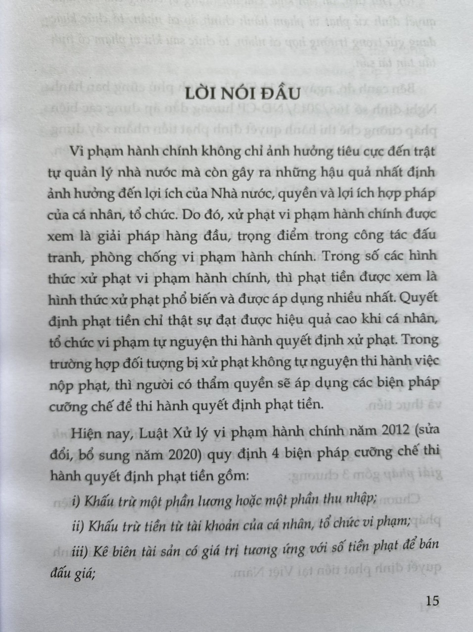 Các Biện Pháp Cưỡng Chế  Thi Hành Quyết Định Phạt Tiền Trong Xử Phạt Vi Phạm Hành Chính Thực Trạng và Giải Pháp