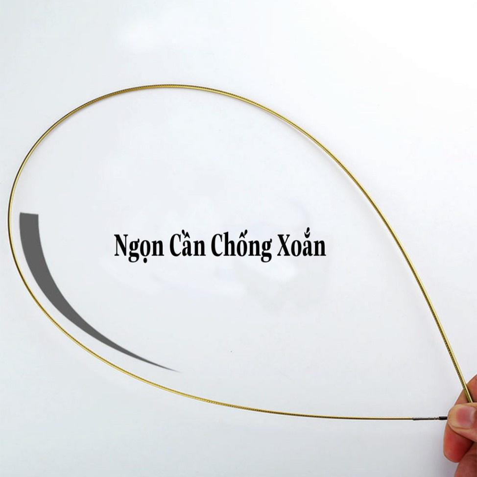 Cần Câu Tay Siêu Dẻo Ánh Kim 2H_ Tặng Kèm 1 Ngọn Phụ Đồ Câu Chương Văn