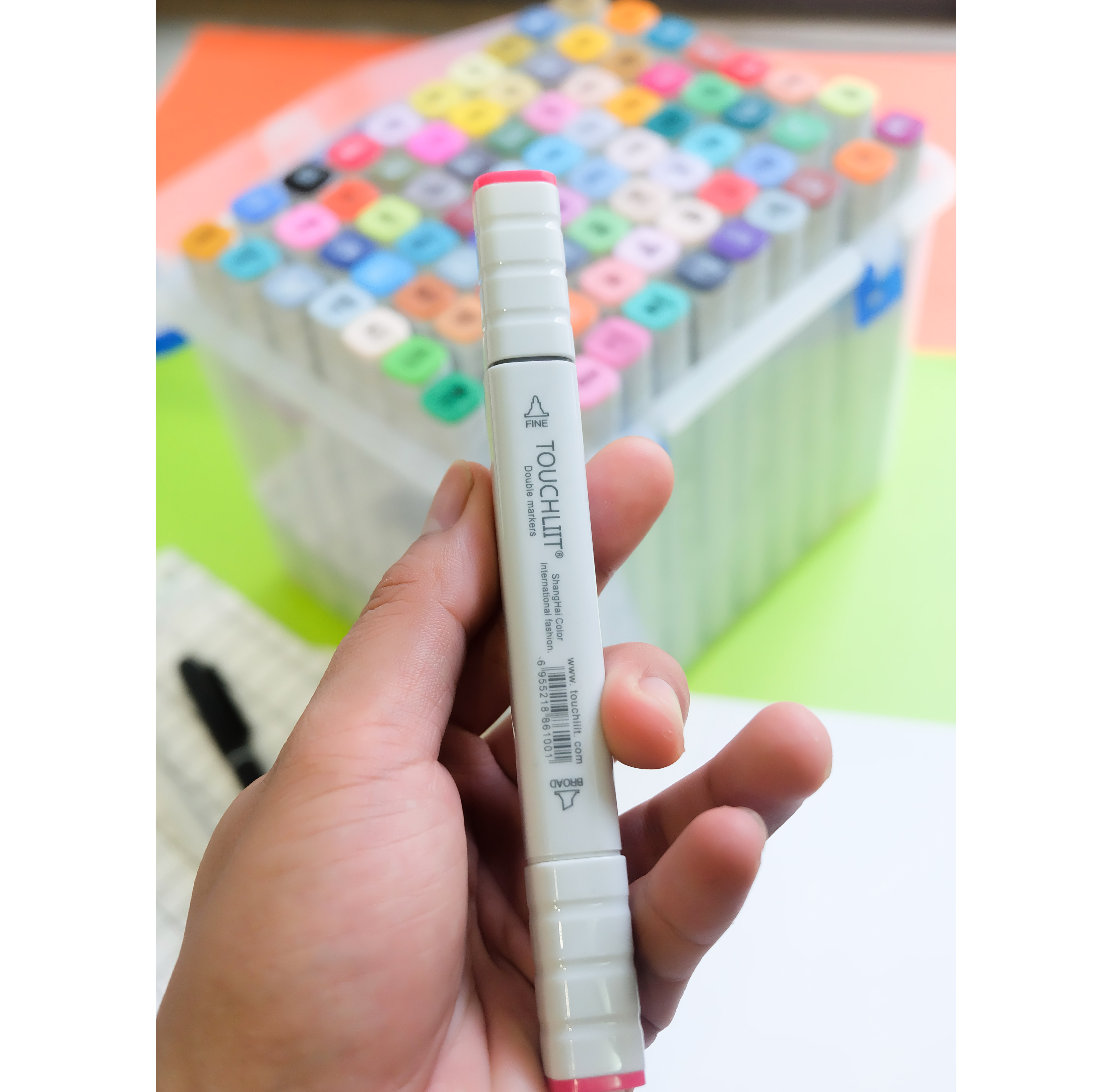 Bút vẽ Marker Touchliit 7 bộ 30 màu kèm túi vải