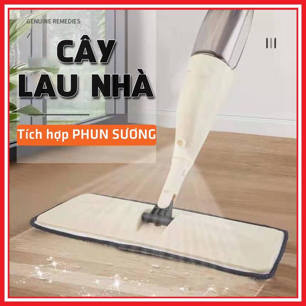 Chổi lau nhà phun sương thông minh xoay 360 độ,Cây lau nhà bình xịt phun sương 2 trong 1
