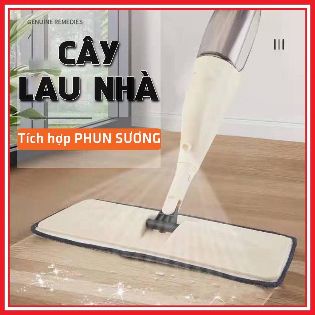 Chổi  lau nhà phun sương thông minh xoay 360 độ,Cây lau nhà bình xịt phun sương 2 trong 1