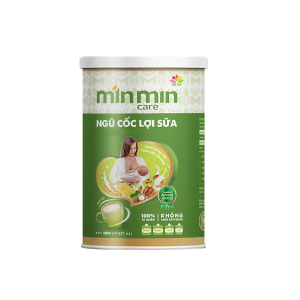 1 hộp(500g) Ngũ Cốc Min Min Lợi Sữa 38 Loại Hạt Chuyên Lợi Sữa và Phục Hồi Sức Khỏe Sau Sinh