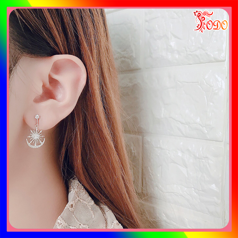 Bông tai kiểu EF362 trẻ trung kiểu dáng lấp lánh phong cách đơn giản thích hợp đi làm - [Thời Trang ToDo]