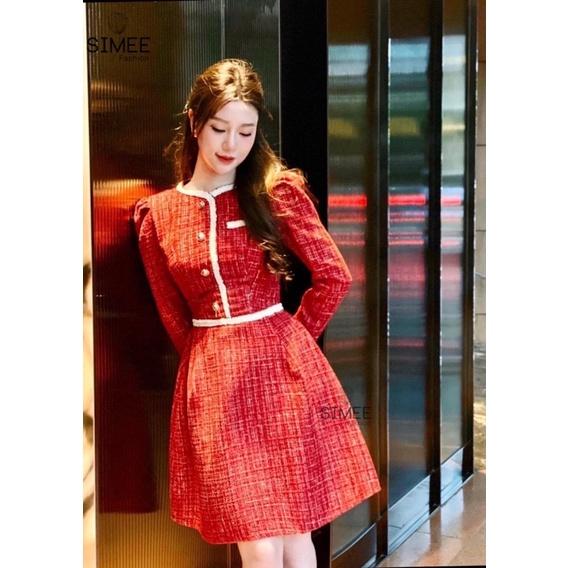 Hot dress !!!!!!!Váy dạ viền tuyết cao cấp Simee thiết kế*** sự kiện tiệc tùng kỷ yếu