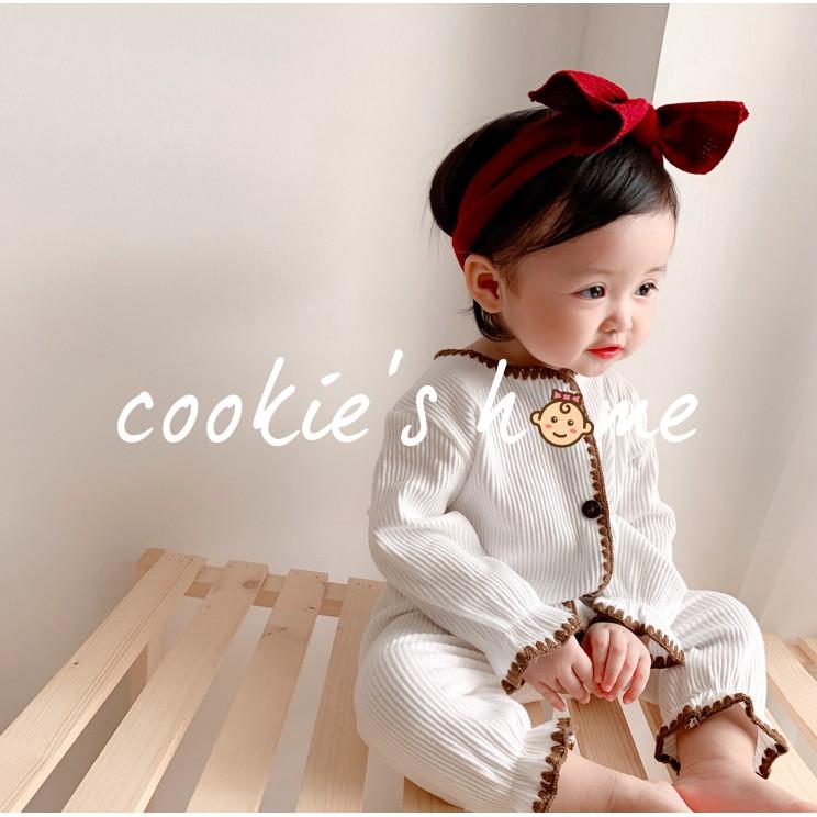 Body dài tay body ngủ không tất trắng cotton mùa hè cho bé sơ sinh đến 18 tháng