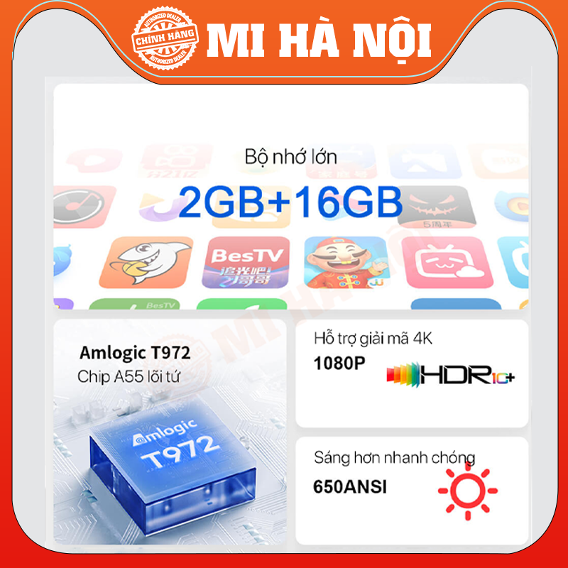 Máy chiếu không dây Xiaomi Wanbo T6 Max hàng chính hãng