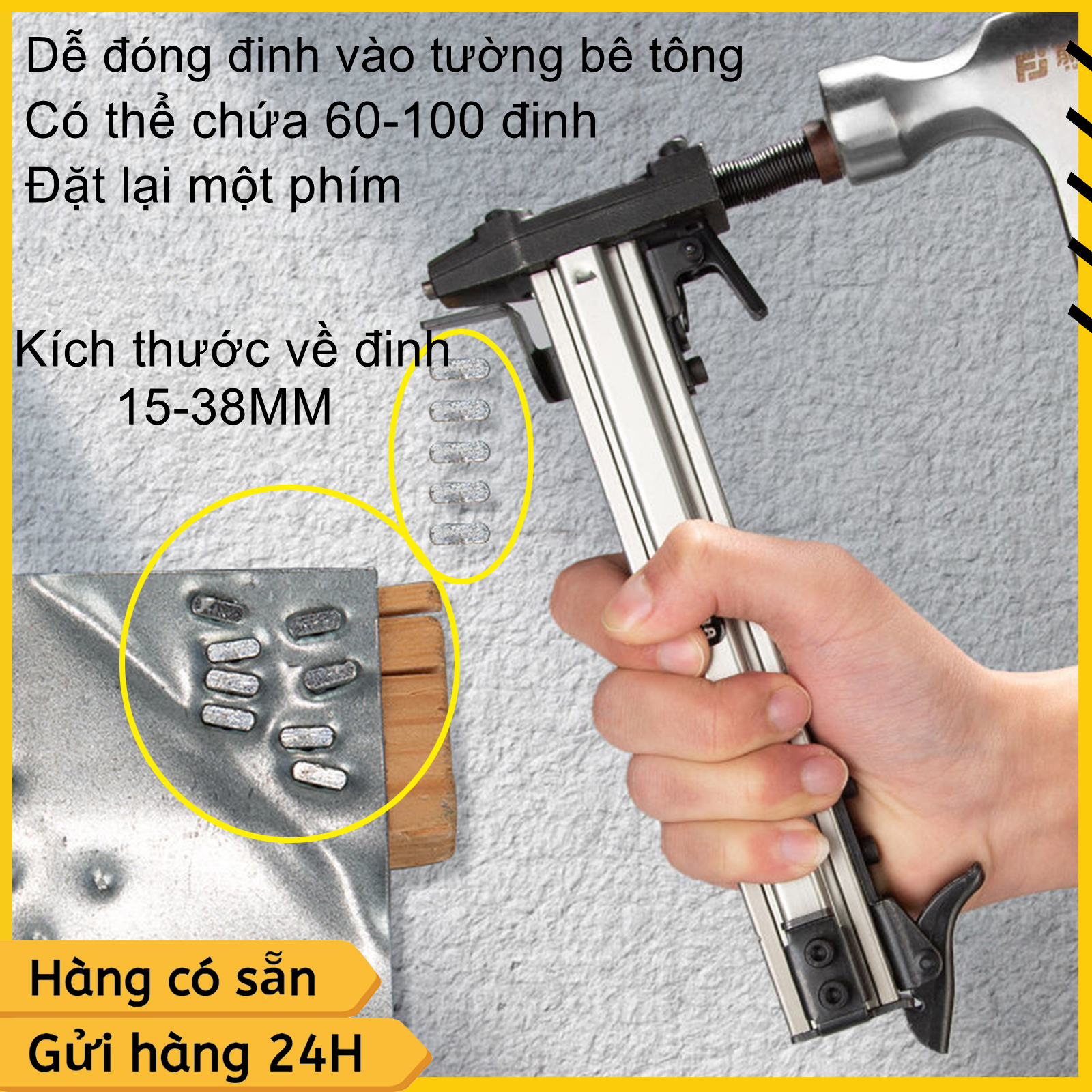 Dụng Cụ Hỗ Trợ Đóng Đinh Bê Tông, Thi Công Điện, Đóng Tường Và Gỗ, Có Nhiều Loại, ST18, S18B, ST38