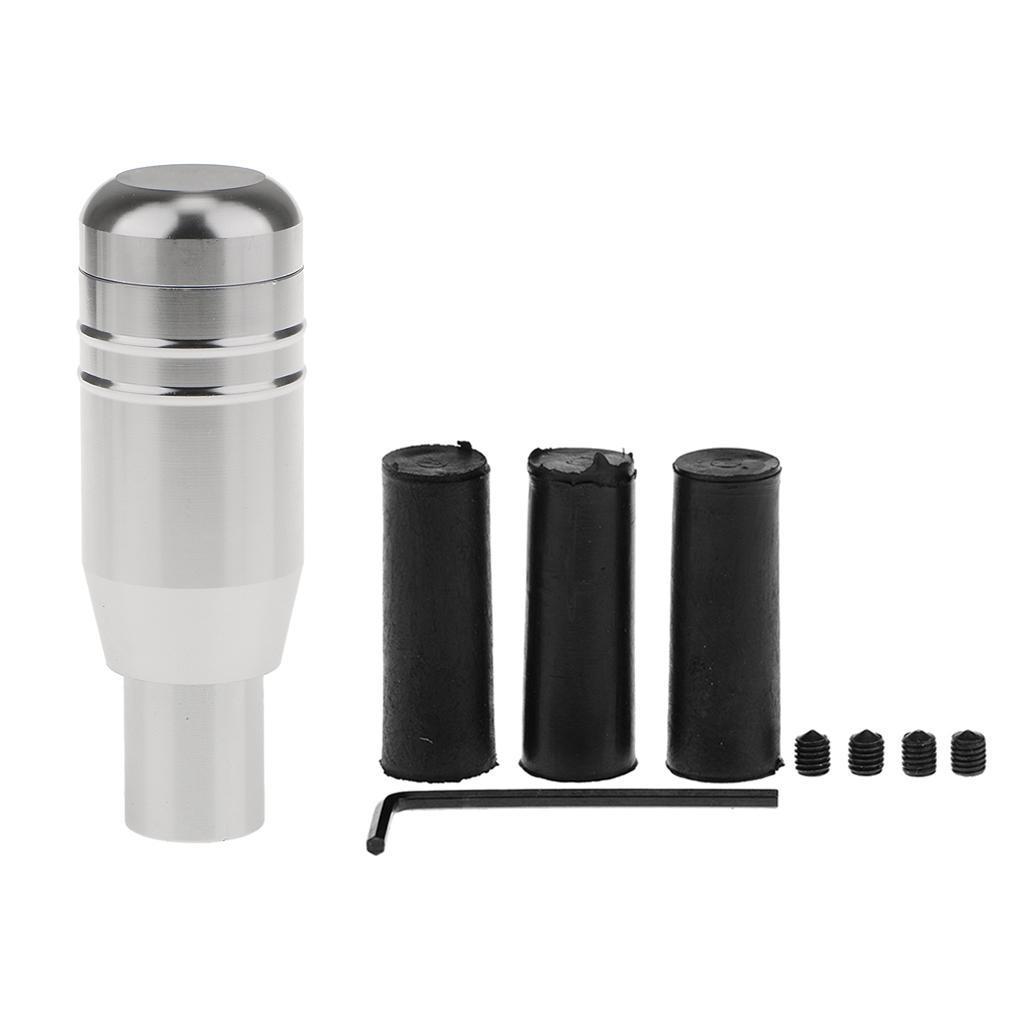 Silver Universal Aluminum Automatic Car Gear Shift Knob Manual Shifter Truck