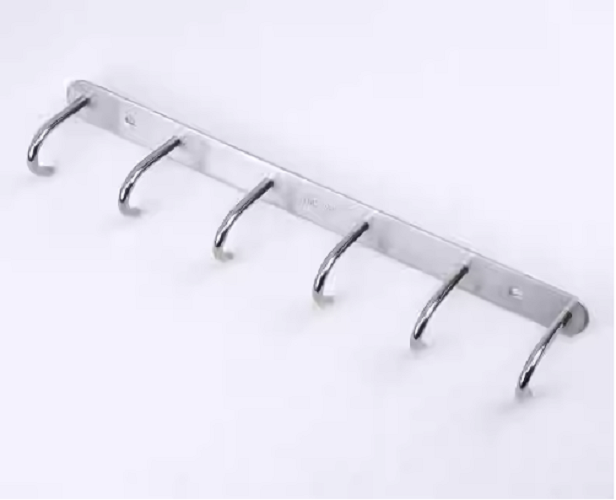 Giá 6 Móc treo dụng cụ không cần khoan Hanger Germany Inox 304 - tặng kèm keo dán