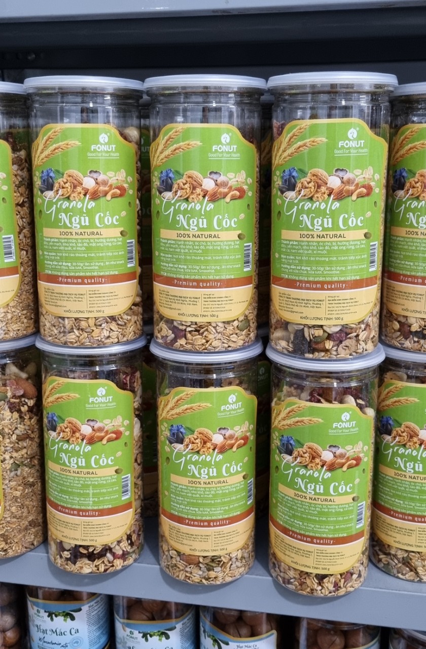 NGŨ CỐC DINH DƯỠNG GRANOLA ( hũ 500gr )