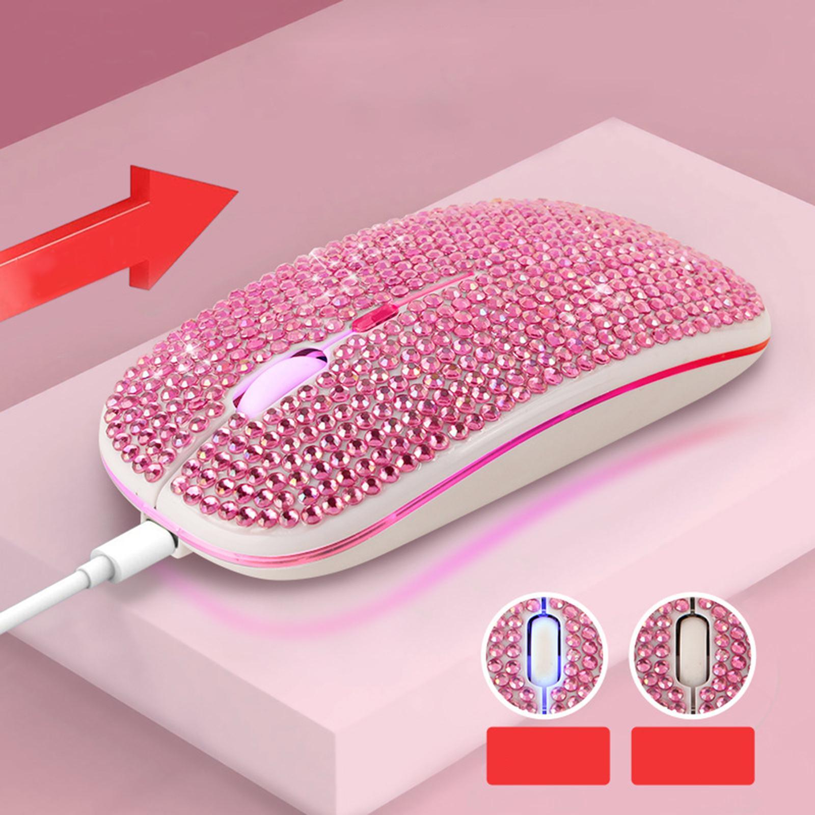 Mouse  5..4G 3 Adjustable DPI Levels  Mouse for PC Tablet - pink