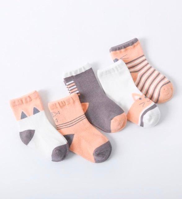 Sét 5 Tất Cổ Cao Dễ Thương Cho Bé_Tất Thu Đông Du.An Kids (897)