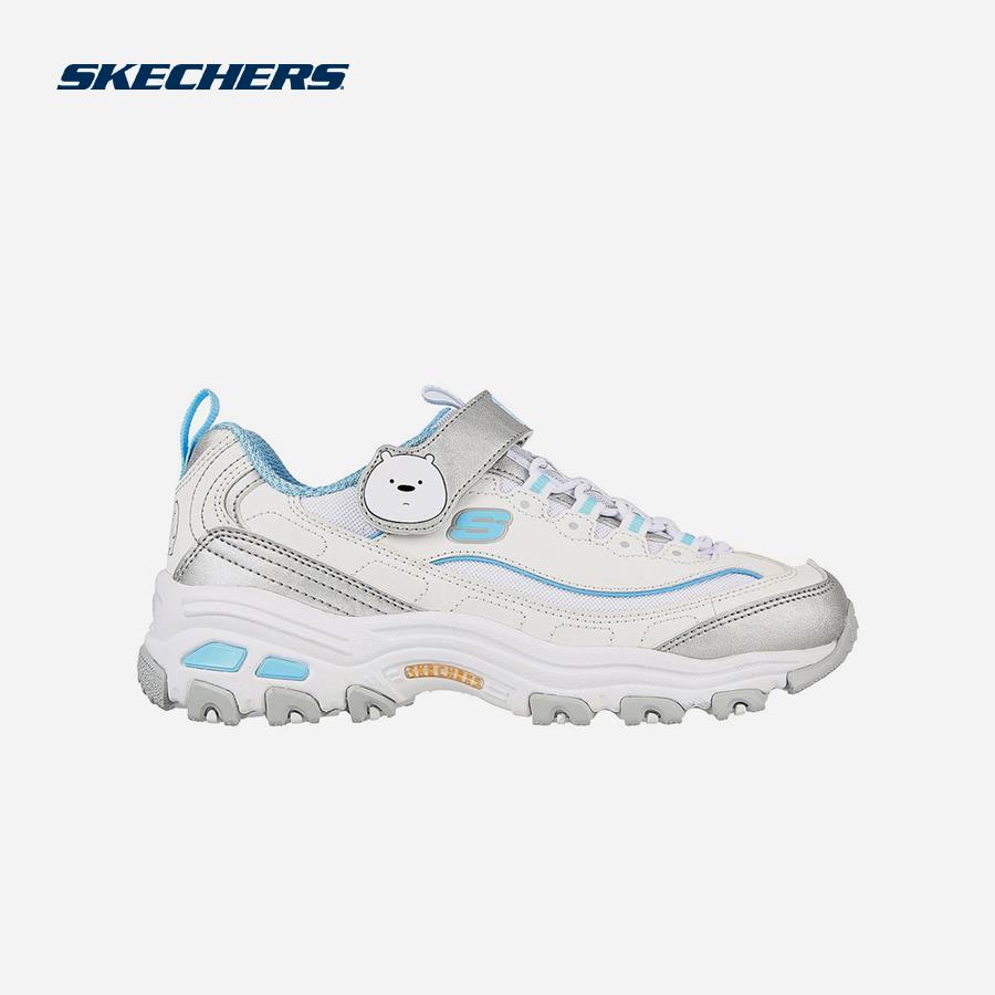 Giày sneaker bé gái Skechers D'Lites - 317007L-WTBL